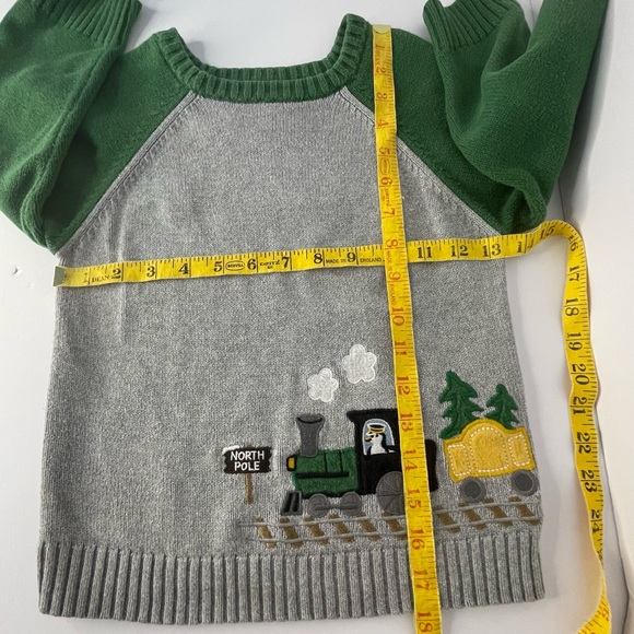 Gymboree Penguin Train North Pole Sweater Knit Pullover Color Block Size 3T - Picture 10 of 11